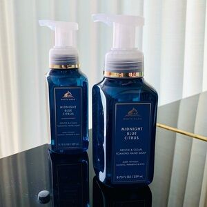 Bath & Body Works White Barn Midnight Blue Citrus Forming Hand Soap Set of 2 New